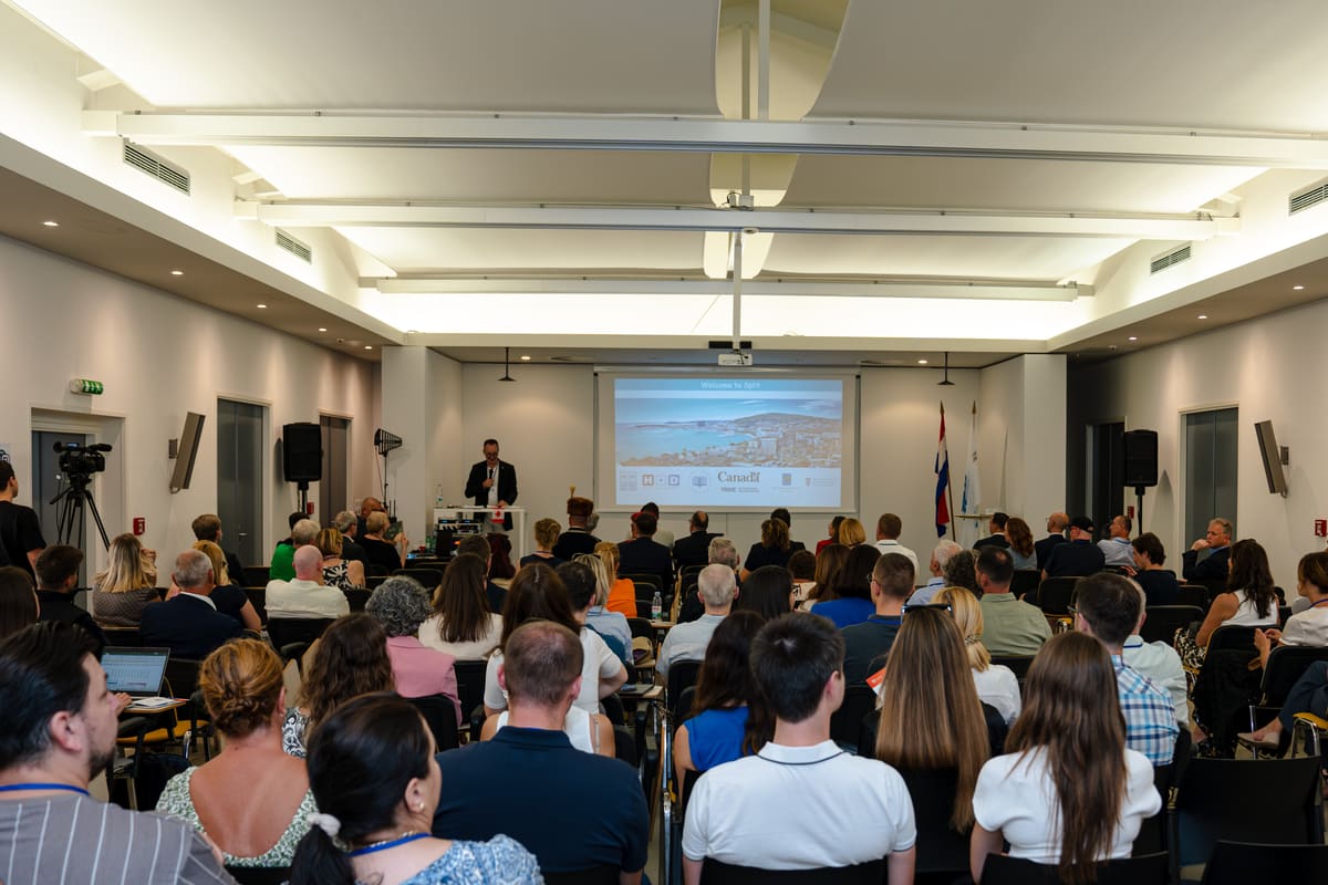 Delegates in the congress hall at AI Powered Medicine 2026 in Split